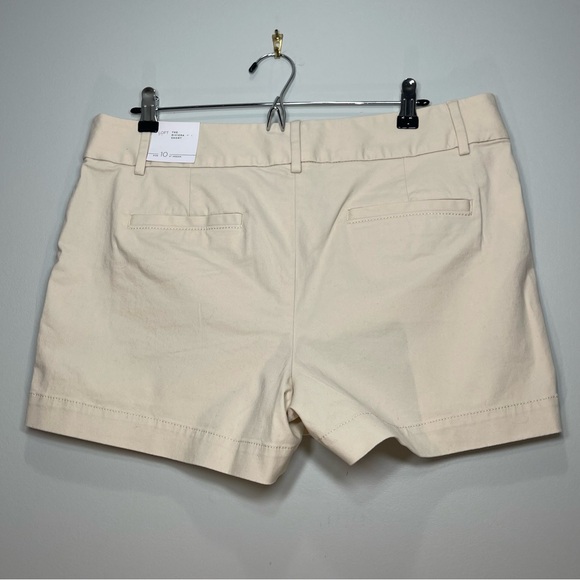 NWT LOFT Women's Riviera Shorts 4" Inseam Off-White Ivory Stretch Size 10 - Picture 2 of 9